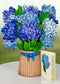 Nantucket Hydrangeas Pop up Flower Card