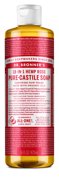 Hemp Rose Pure-Castille Liquid Soap